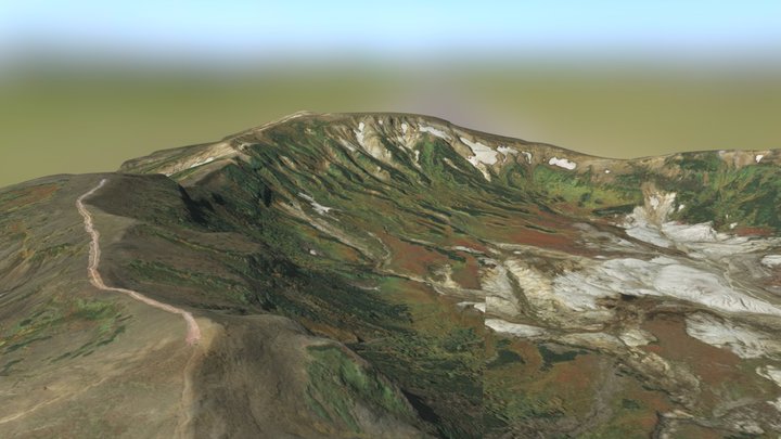 Mt.Mamiya to Mt.Hokkai trail 3/3 3D Model