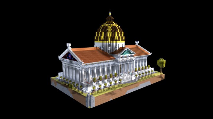 Temple of Athena Nike 3D Model