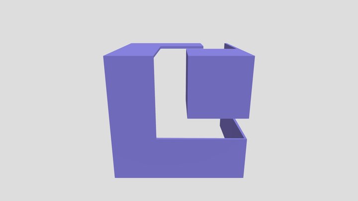 Game Cube_ Logo 3D Model