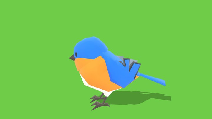 Bird 3 - Animated Low Poly – Free 3D Model STL