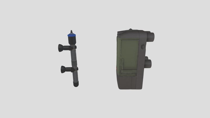 Aquariumaccessoires (Internal filter and heater) – Modello 3D gratuito STL