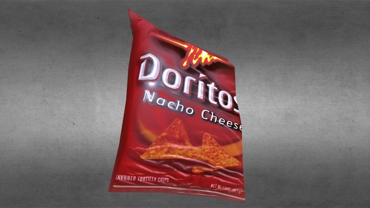 Doritos Chips Texture 3D Model