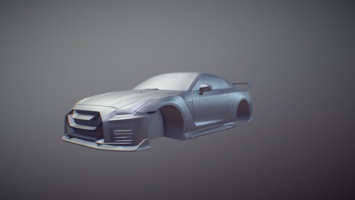 GTR R35 Modified 3D Model