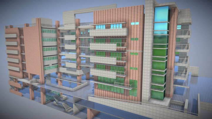 弘光科技大學_M棟教學大樓 3D Model