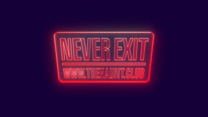 Exit Sign 3D Model
