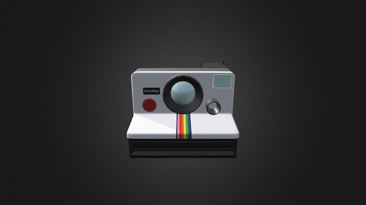 Low Poly Polaroid 3D Model