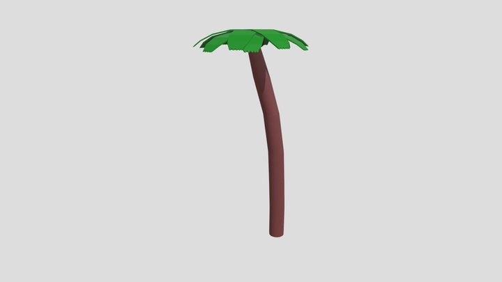 Palm low-poly 3D Model