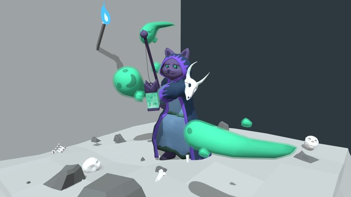 Soul Catcher Cat 3D Model