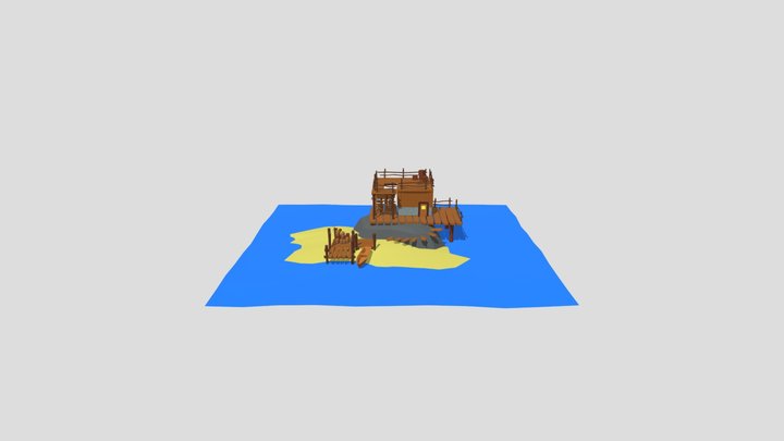 Survival Island 3D Model