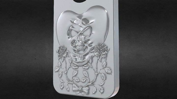 IPhone 05 S and C Case - Gothic heart 3D Model