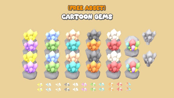 [FREE] Cartoon Crystals