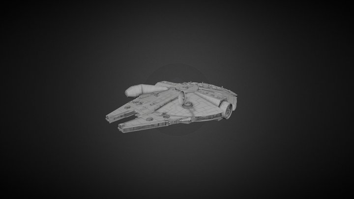 Millennium Falcon Model [untextured] 3D Model