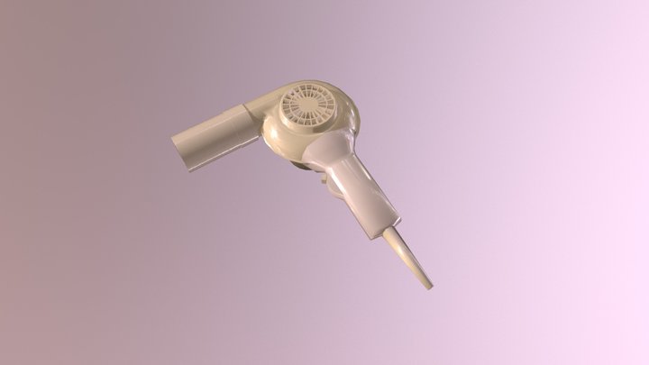 Vintage Hairdryer Jéssica Carriço 3D Model