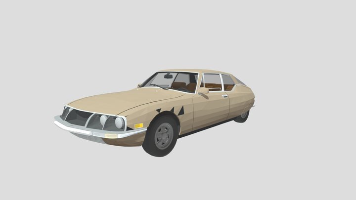 1971 Citroën SM – Kostenloses 3D-Modell STL