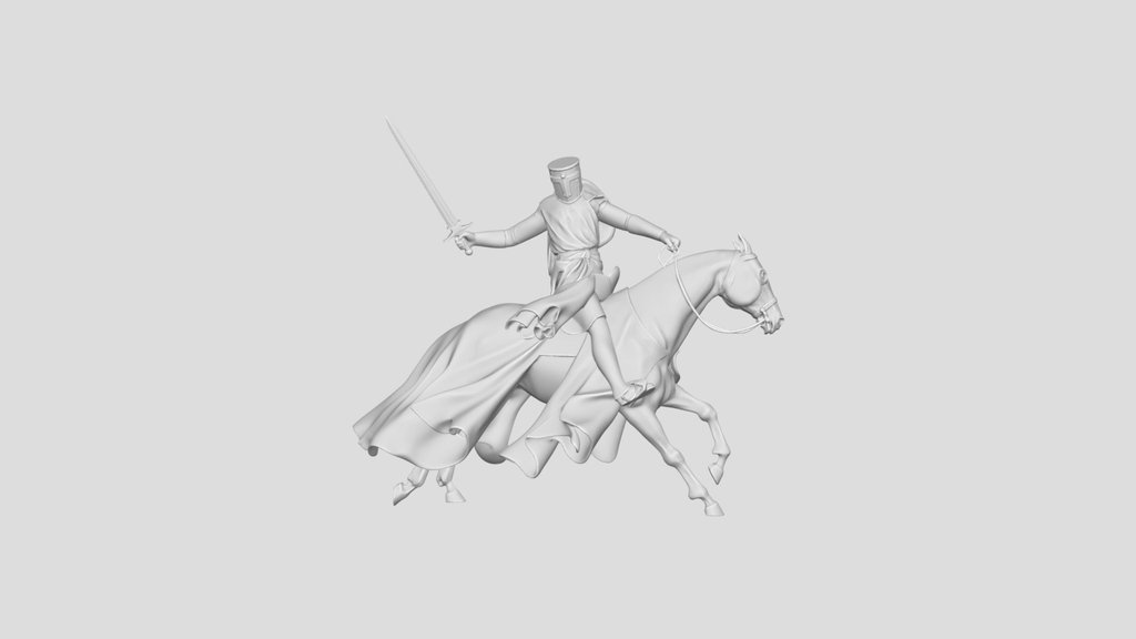Vigil Knight on a White Steed