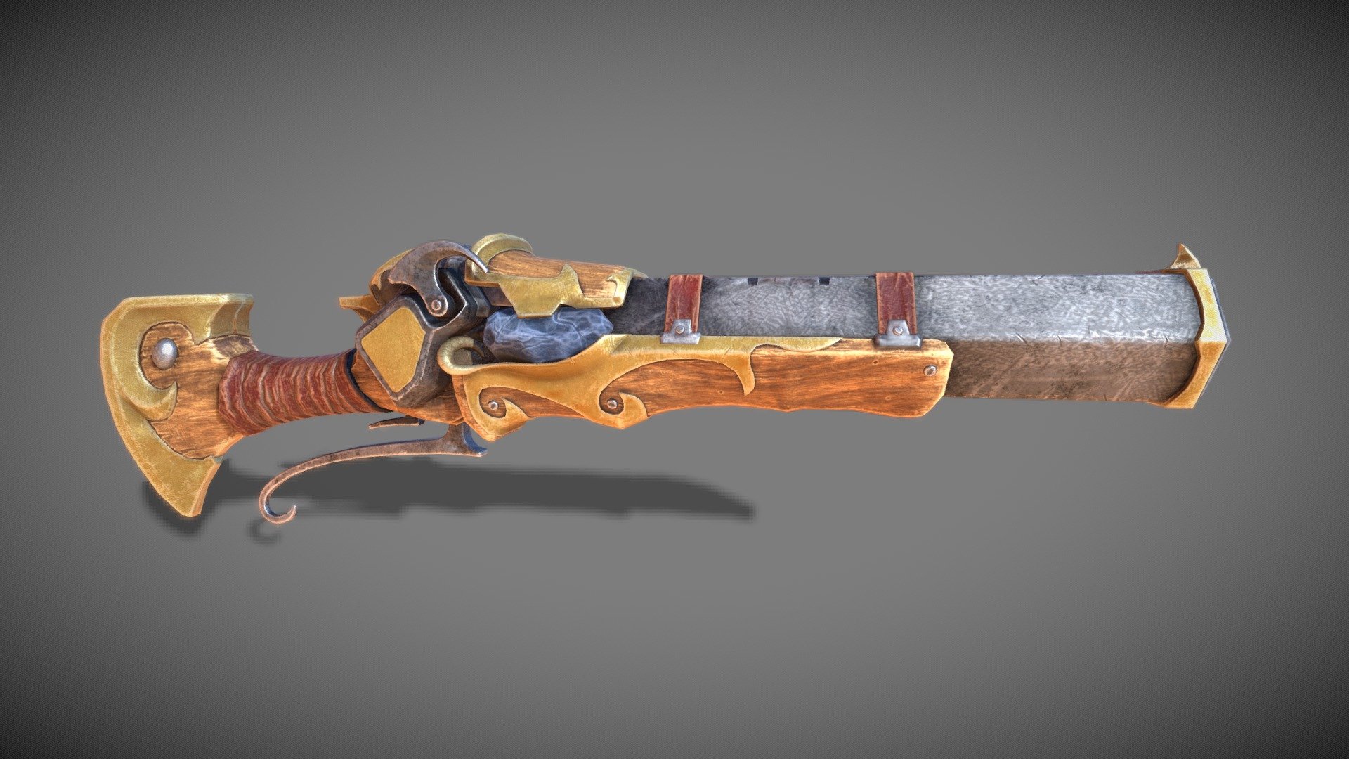Musket - 3D model by GATS [2ee0e31] - Sketchfab