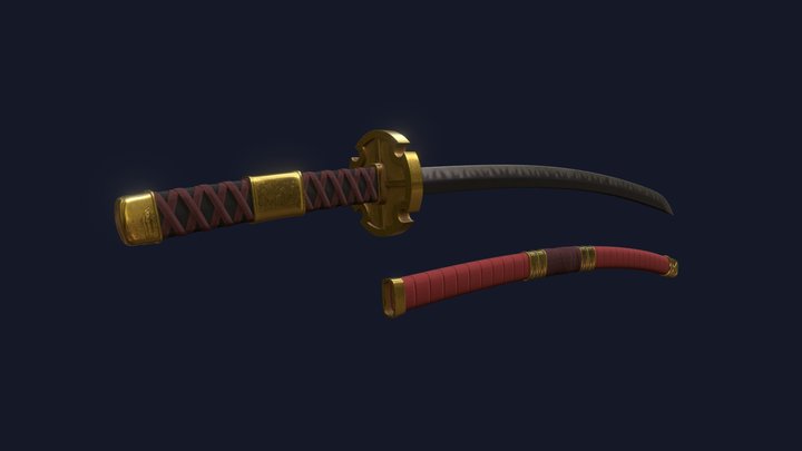 Katana - Sandai Kitetsu 3D Model