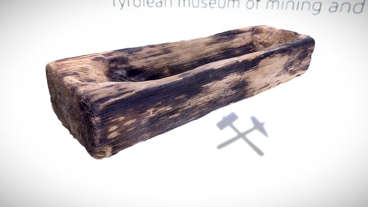 Holztrog, wooden trough, Bergbau Tirol 3D Model