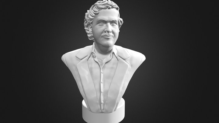 Pablo Escobar 3D printable portrait 3D Model