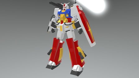 Perf Gundam 3D Model