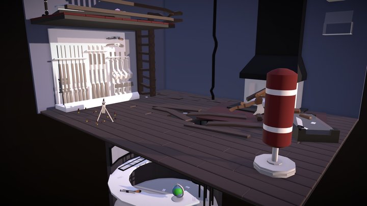 Assassin's room 3D Model