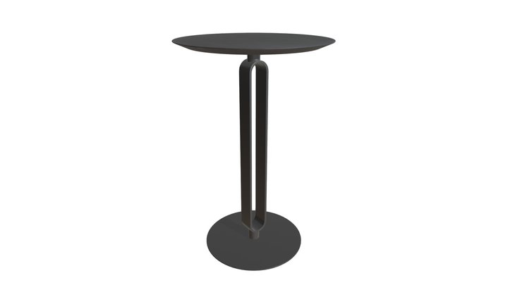 Derry Counter Table Black - 110165 3D Model