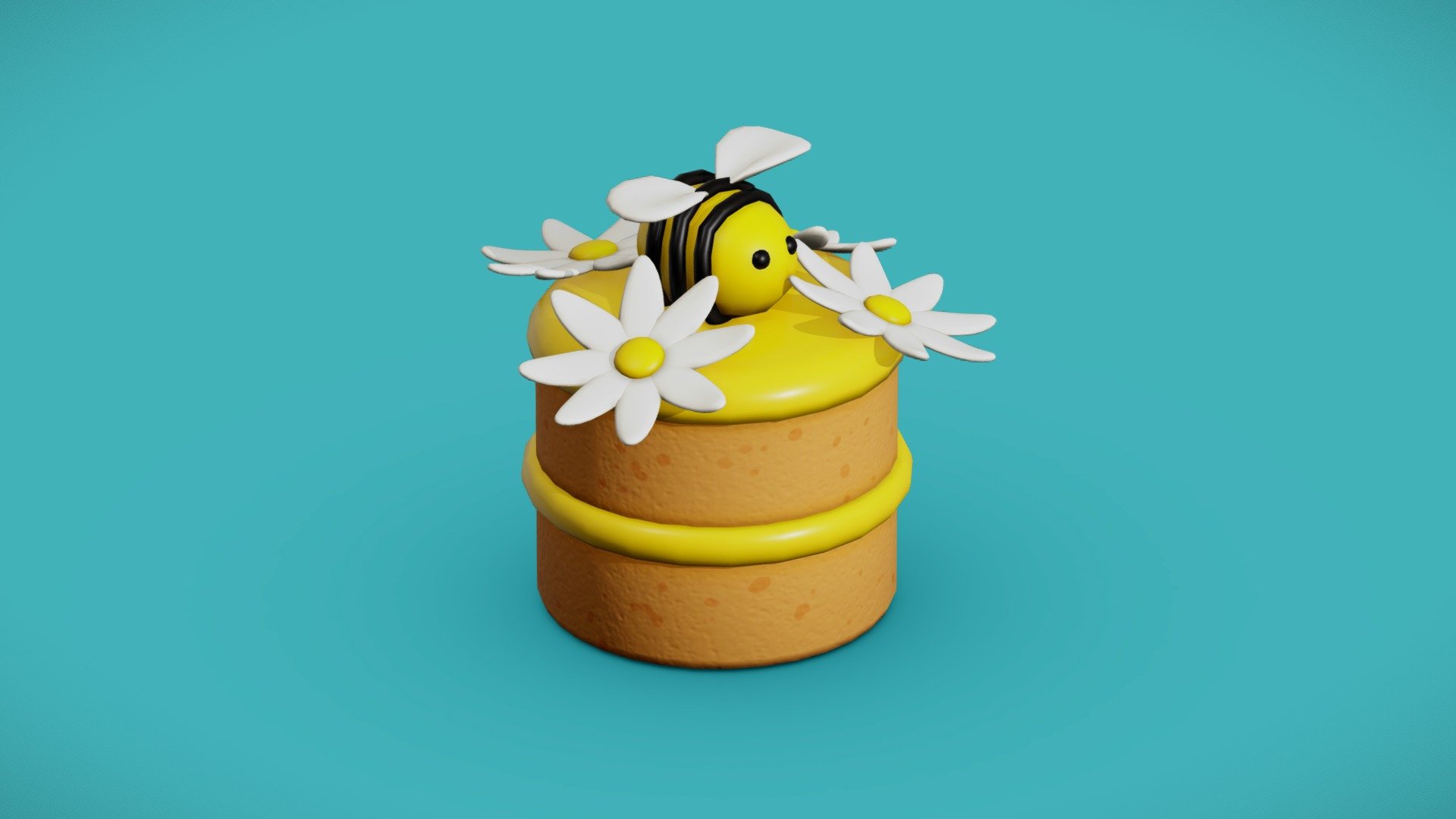 Bee Cake - Buy Royalty Free 3D model by Vanessa Araújo (@vanessa3d ...