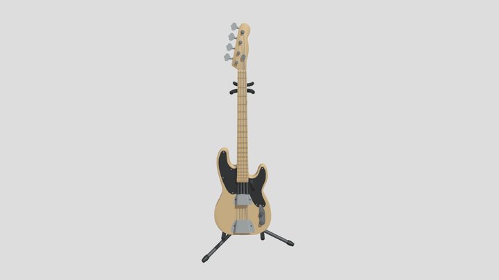 Guitar Fender v2.0 3D Model