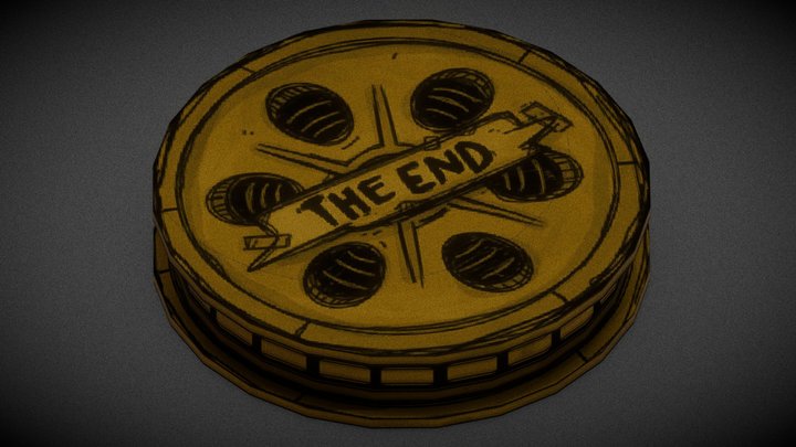 the end reel from bendy and the dark revival 3D Model