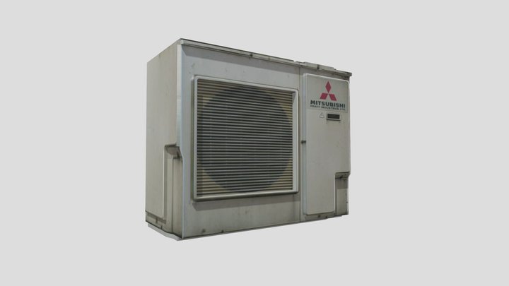 Mitsubishi AC unit 3D Model