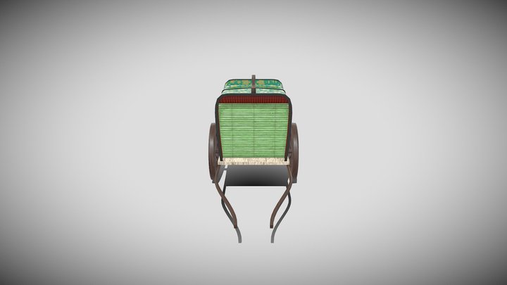 Japanese Court Wagon 3D Model