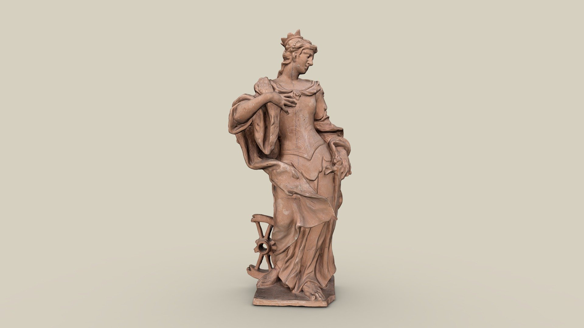 Hl. Katharina — Sketchfab embed 3D viewer