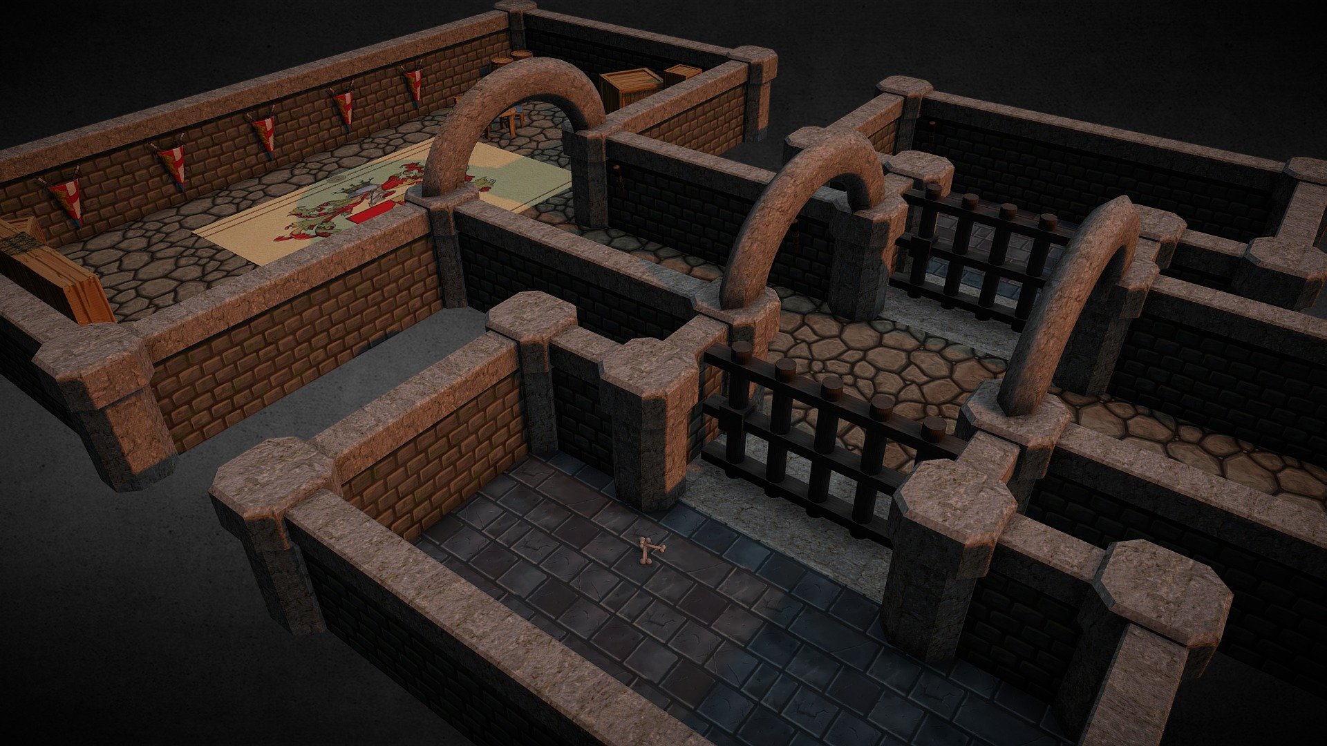 Dungeon Download Free 3d Model By Federico Terzi [2ee9427] Sketchfab