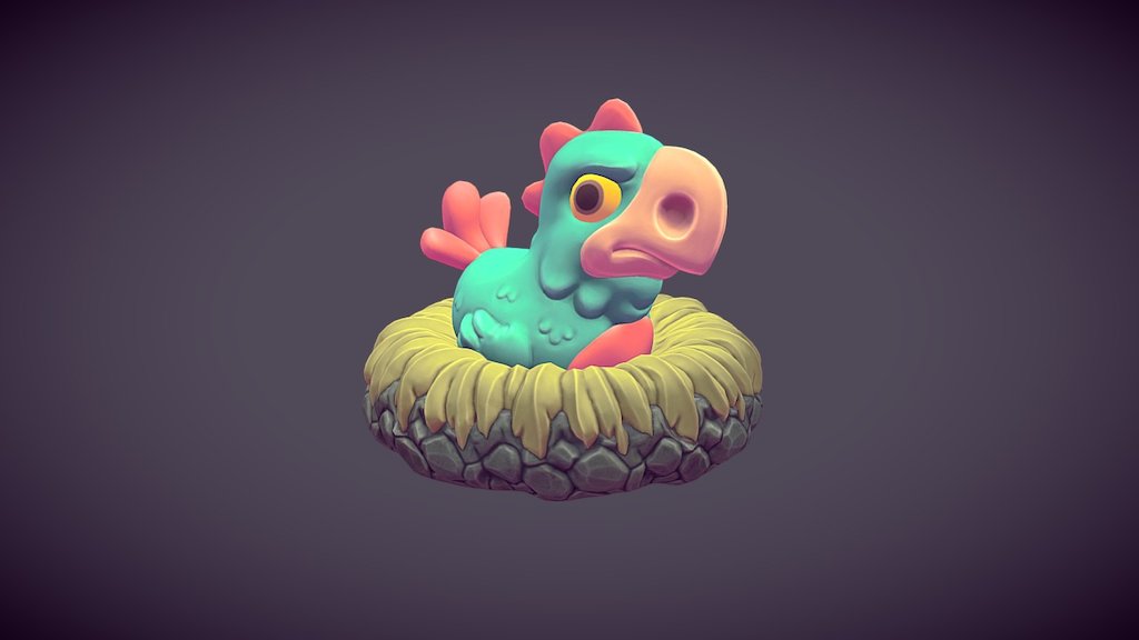 Agitated Fowl - 3D model by roguenoodle [2ee9a8f] - Sketchfab