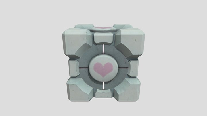 Portal- Companion Cube 3D Model
