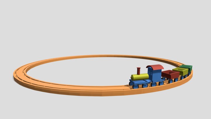 train jouet 3D Model