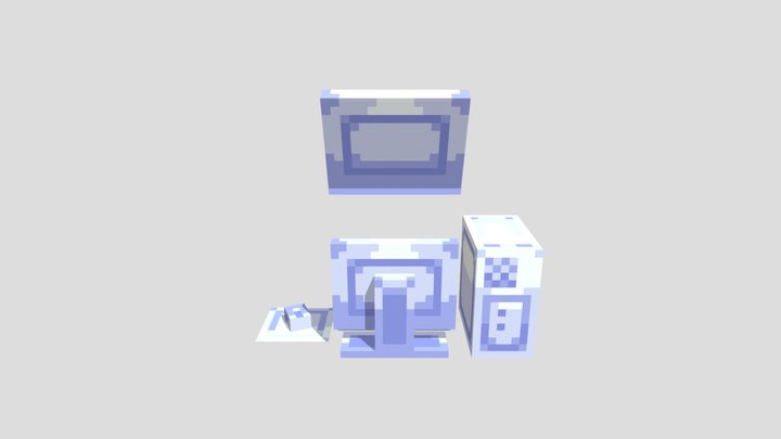 Computer Furniture 3D Model