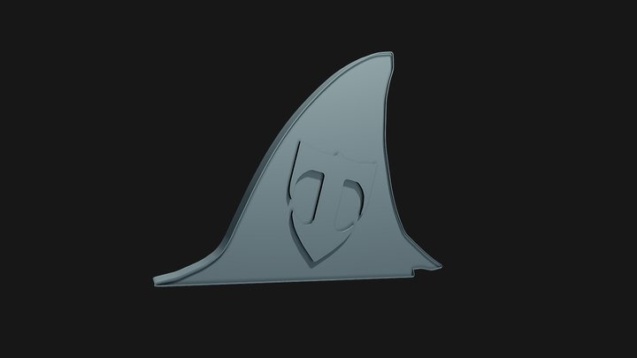 Hyundai Coupe/Tiburon/Tuscani - Shark Fin Emblem 3D Model