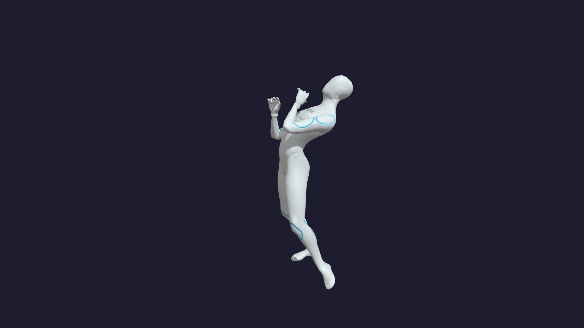 Playing saxophone — Sketchfab embed 3D viewer