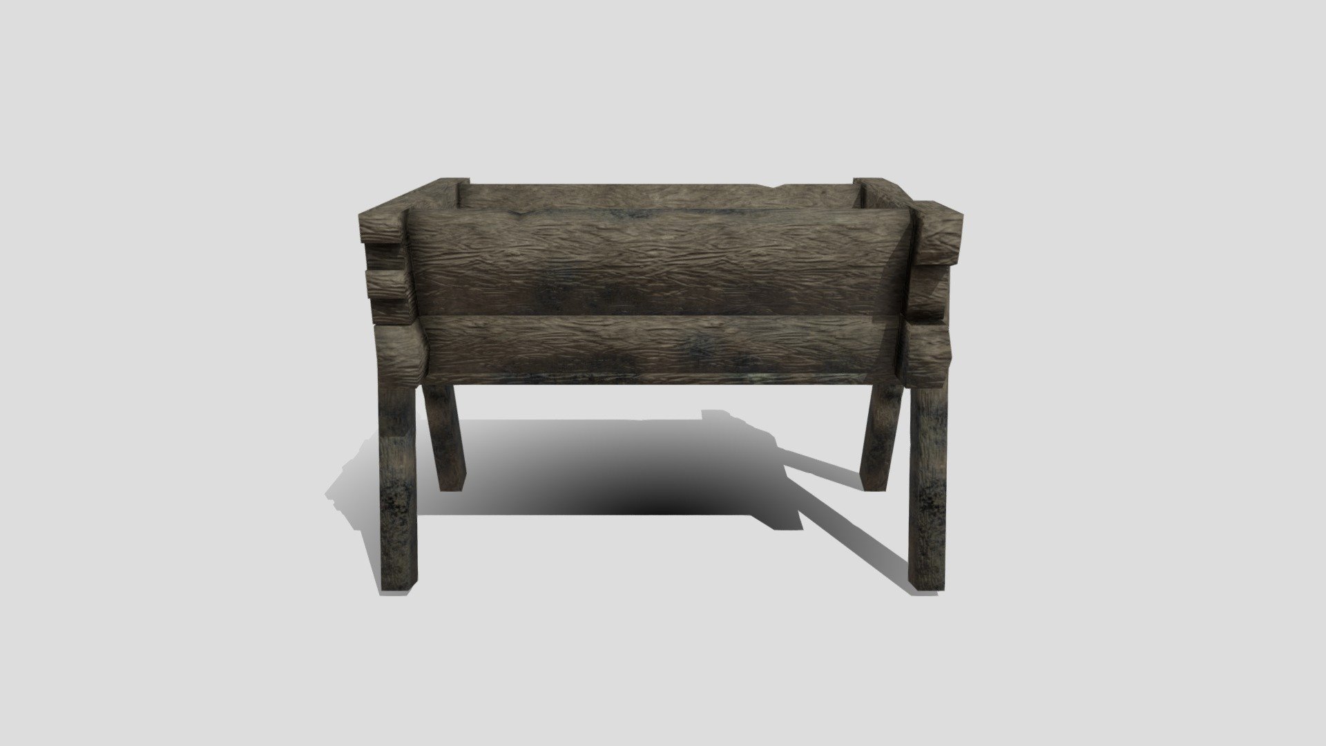Wooden Medieval Trough