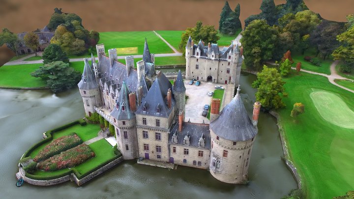 Chateau de la Bretesche -RAWscan – Gratis 3D-model STL