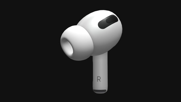 Apple AirPods Pro Earphone Right 3D Model