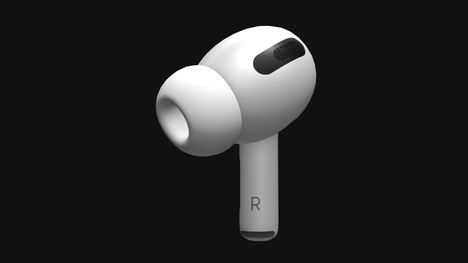 3D model Apple AirPods Pro Earphone Right - This is a 3D model of the Apple AirPods Pro Earphone Right. The 3D model is about icon.