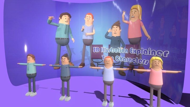 Explainer 3D models - Sketchfab
