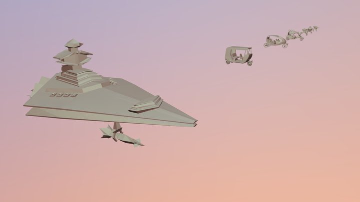 XYZ вторичные формы 9HW 3D Model