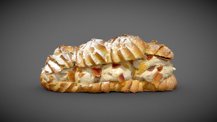 Paris-Brest Pastry 3D Model