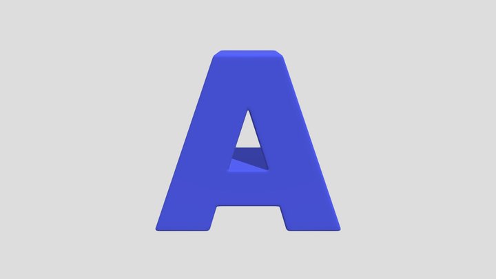 A Letter 3D Model