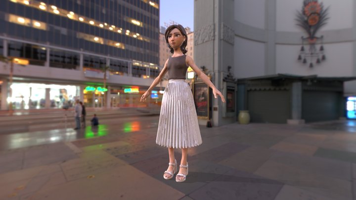 Miz-Meshy-Anime-Style-1 3D Model