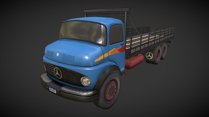 Mercedes Benz 1113 Cities:Skylines (low-poly) 3D Model