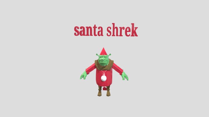 santa shrek :3 3D Model